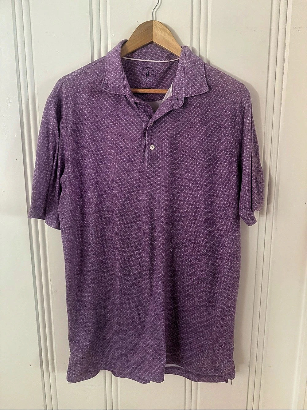 Johnnie-O Top Shelf Men's Polo in Purple Like New